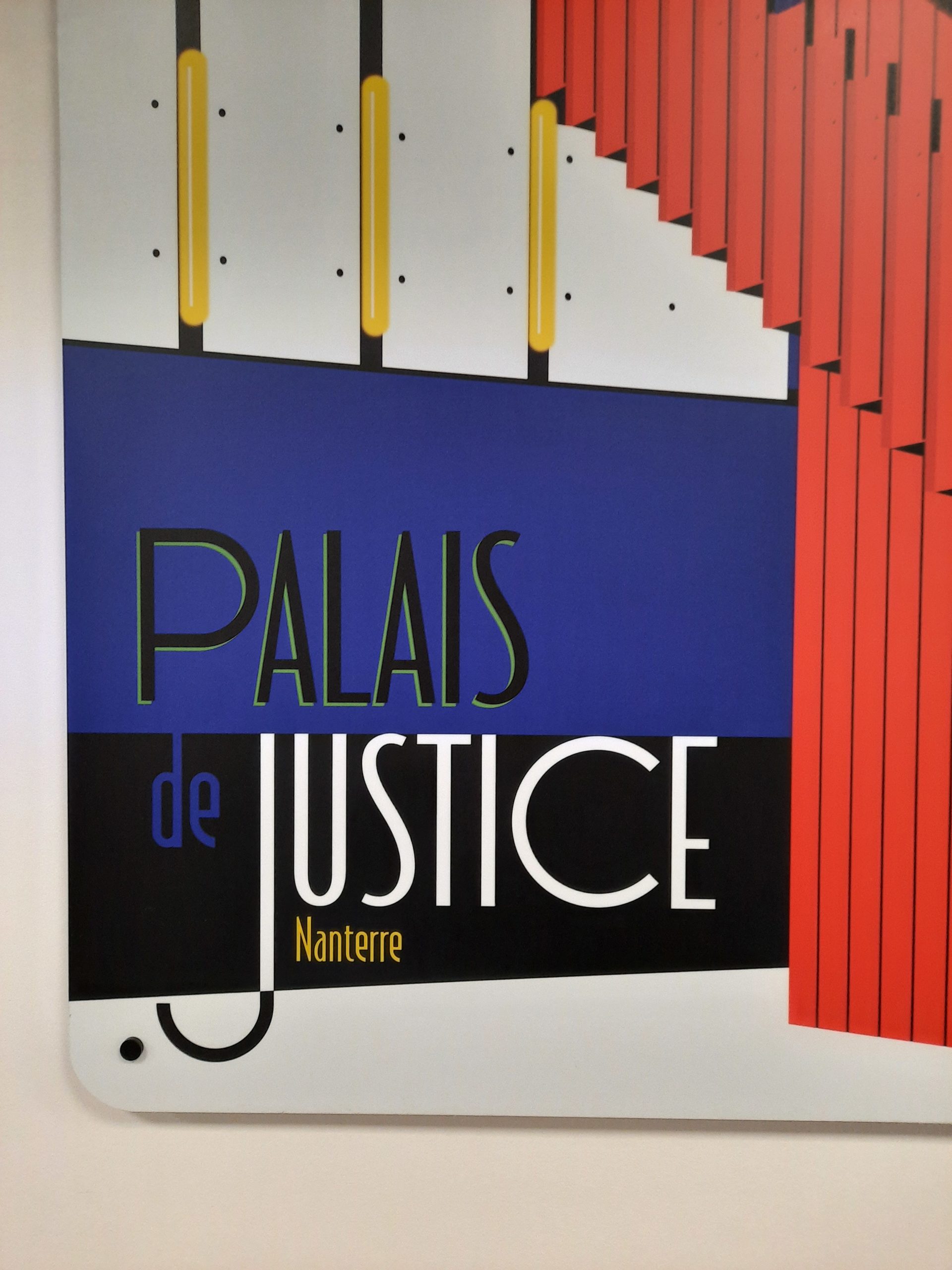 Illustration exposition au palais de justice de Nanterre - Paris. Good Bye Hippocrate