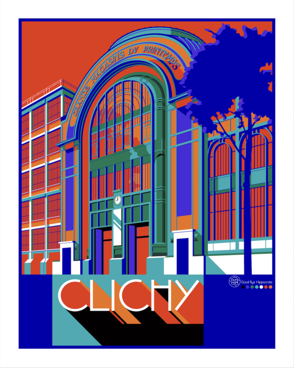 Visuel illustration vectorielle de Hôtel de ville de Clichy La Garenne fait par Good Bye Hippocrate.