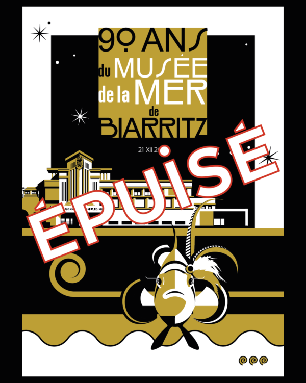 Affiche soirée costumée de l'Aquarium de Biarritz en édition limitée, numérotée et signée